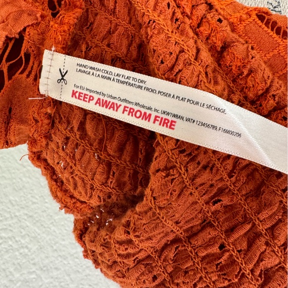 Free People Orange Lace Bralette - Picture 7 of 7
